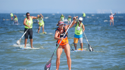 昨年開催したレースの模様です　世界のトップ選手が参加しています