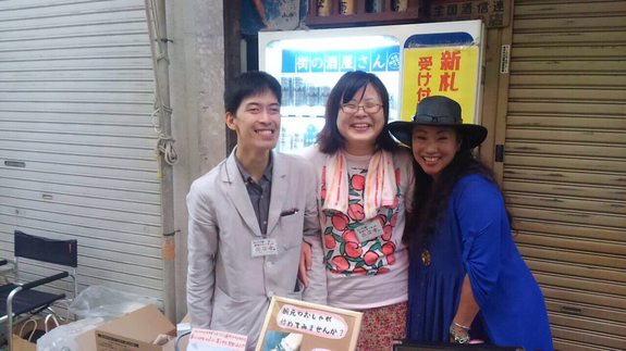 商店街の手作り市に出店しました。