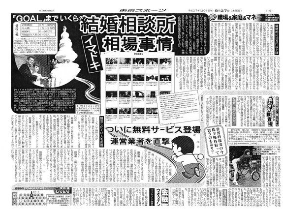 東京スポーツ　掲載記事