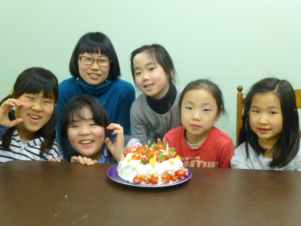 1月の誕生日ケーキ