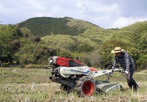 土浦小町の里棚田 田起し