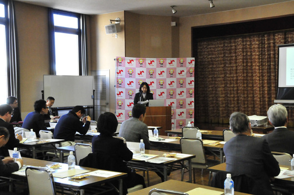 一宮商工会議所　新商品発表会の様子