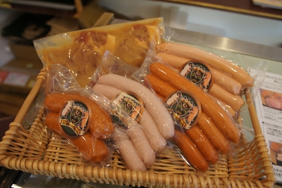 グリュックスシュバインのソーセージ