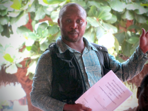 ガーナで活動するスタッフたちのリーダー　ナナ・ブレンポン