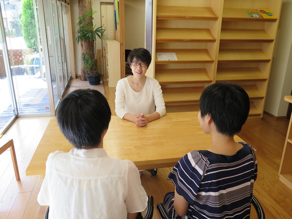 個別育児相談の様子