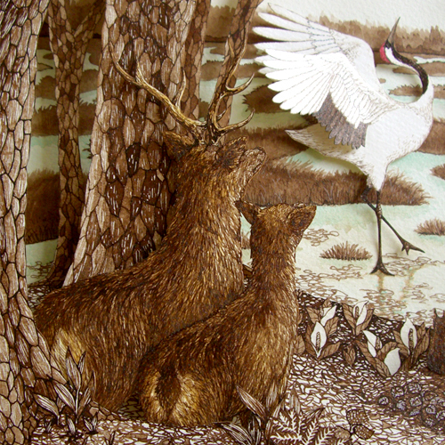 Nozaka Hanae　結婚式のウェルカムボード作品　オーダーメイド　Keytosmile